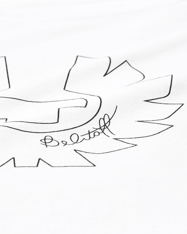Women's Cotton Jersey Phoenix Graphic T-Shirt in White | Belstaff US