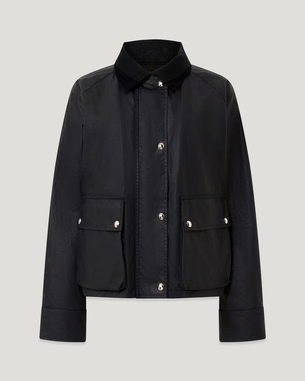Women's Waxed Cotton Cyan Jacket in MID BLUE | Belstaff US