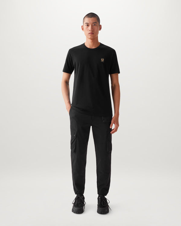 Men's Cotton Jersey Belstaff T-Shirt in Black | Belstaff ROW
