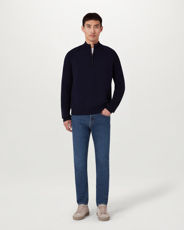 Men's Washed Stretch Denim B81 Jean in Washed Indigo | Belstaff ROW