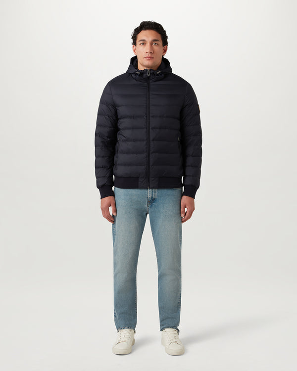 Men's Down Filled Nylon Control Jacket in Dark Ink | Belstaff US