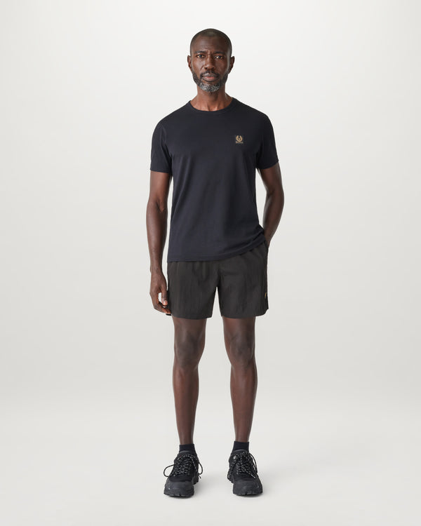 Men's Tiller Cloth Clipper Swimshort in Black | Belstaff ROW