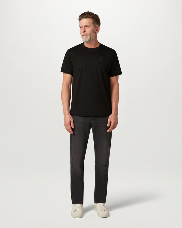 Men's Cotton Jersey Steel T-Shirt in Black | Belstaff US