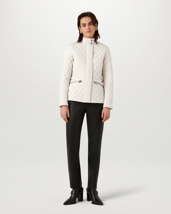 Women's Quilted Recycled Nylon Maya Jacket in Silver Birch | Belstaff US