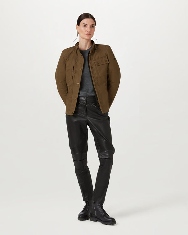 Women's Waxed Cotton Kates Cottage Jacket in Sand | Belstaff ROW