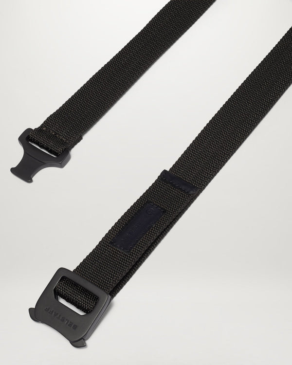 Men's Nylon Webbing Webbing Clip Belt in Black | Belstaff ROW