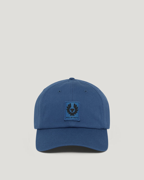 Unisex Cotton Phoenix Logo Cap in Marine Blue | Belstaff US