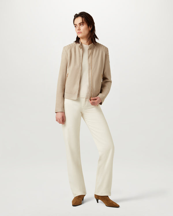 Women's Lightweight Suede Mollison Jacket in Dark Dune | Belstaff US