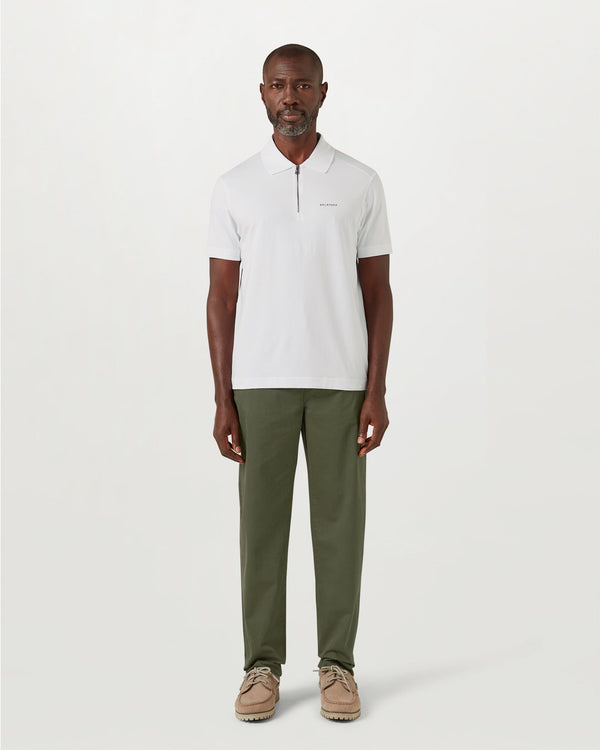 Men's Cotton Jersey Alloy Polo in White | Belstaff ROW