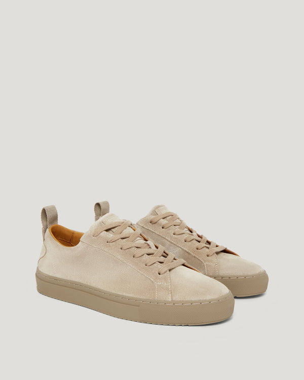 Men's Suede Fleming Trainer in Fossil | Belstaff ROW
