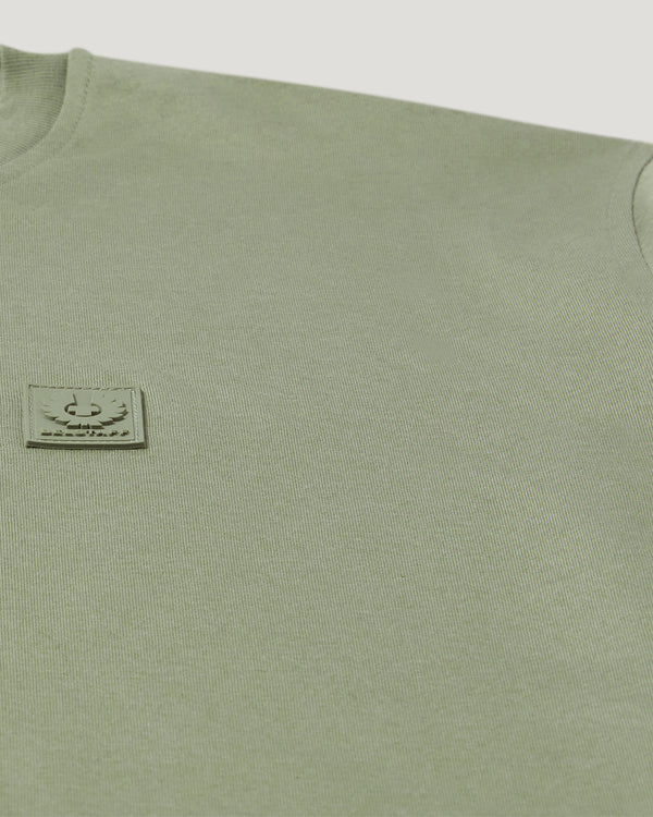 Men's Cotton Jersey Steel T-Shirt in Lichen | Belstaff US