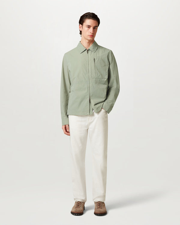 Men's Alpha Nylon Grid Overshirt in Lichen | Belstaff US