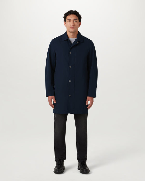 Men's Alpha Nylon Farer Coat in Dark Ink | Belstaff US