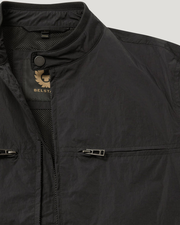 Men's Alpha Nylon Grid Jacket in Black | Belstaff US